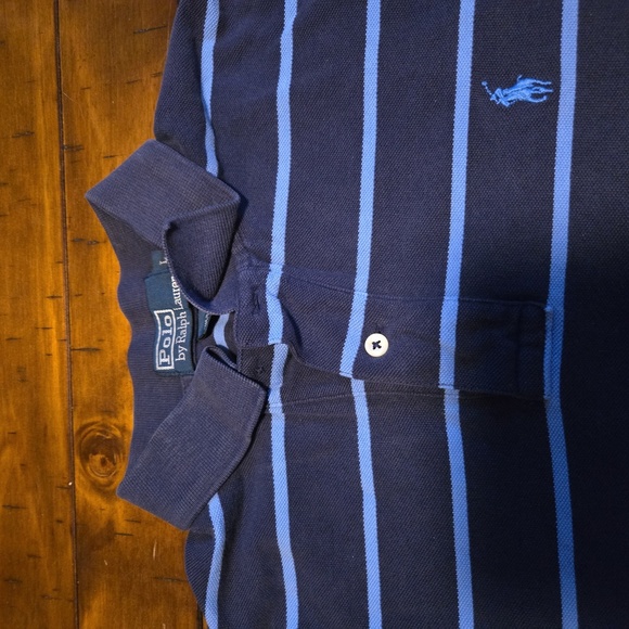 POLO RALPH LAUREN Men’s BLUE POLO SHIRT SIZE L, Nice Looking! Classic and Classy - Picture 3 of 9